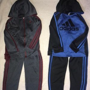 Boys adidas matching pants and jackets